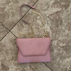 Urban expressions pink crossbody handbag with a gold chain